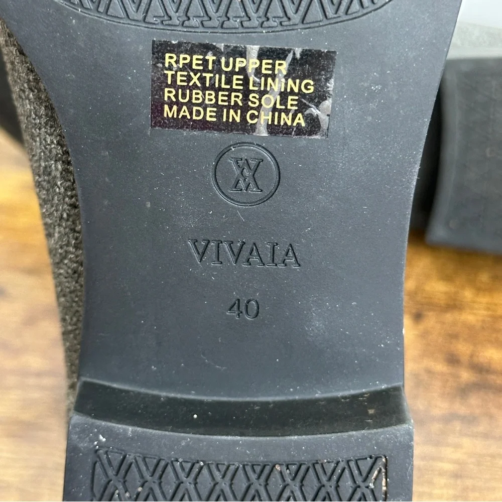 Vivaia Boots Gray 40 Chelsea‎ Ryan Square Toe Water Repellent Size 9 Stretch